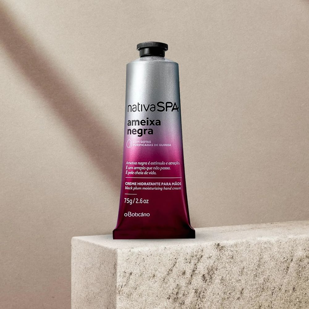 Nativa Spa Creme para mãos Ameixa Negra - Crema mani Prugna nera 75gr - o Boticário | Paradea