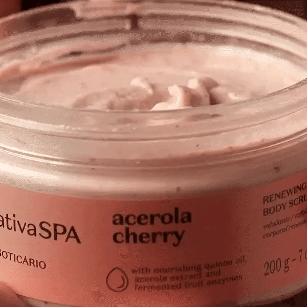 Nativa Spa Esfoliante Corporal Acerola Cherry - Esfoliante corpo Acerola 200gr - o Boticário | Paradea
