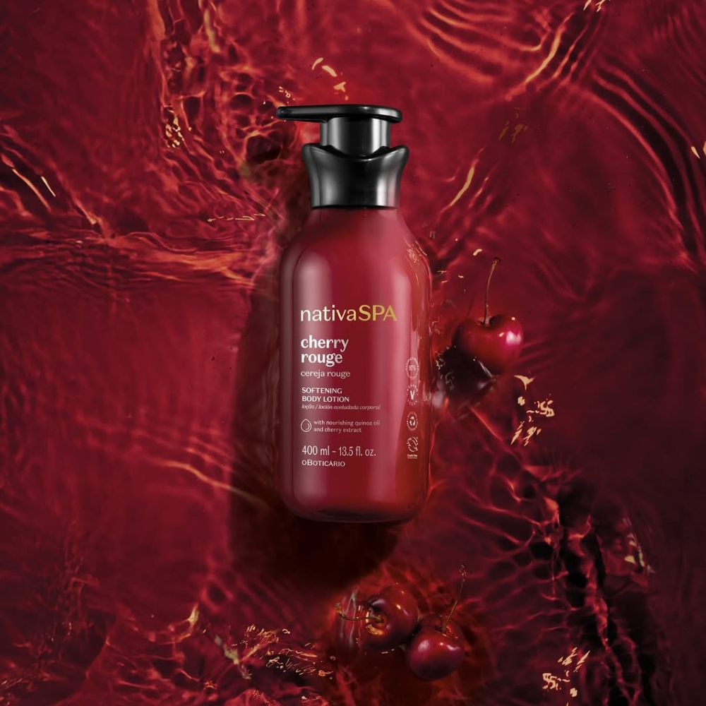 Nativa Spa Loção Aveludada Corporal Cereja Rouge - Crema corpo vellutata Ciliegia 400ml - o Boticário | Paradea