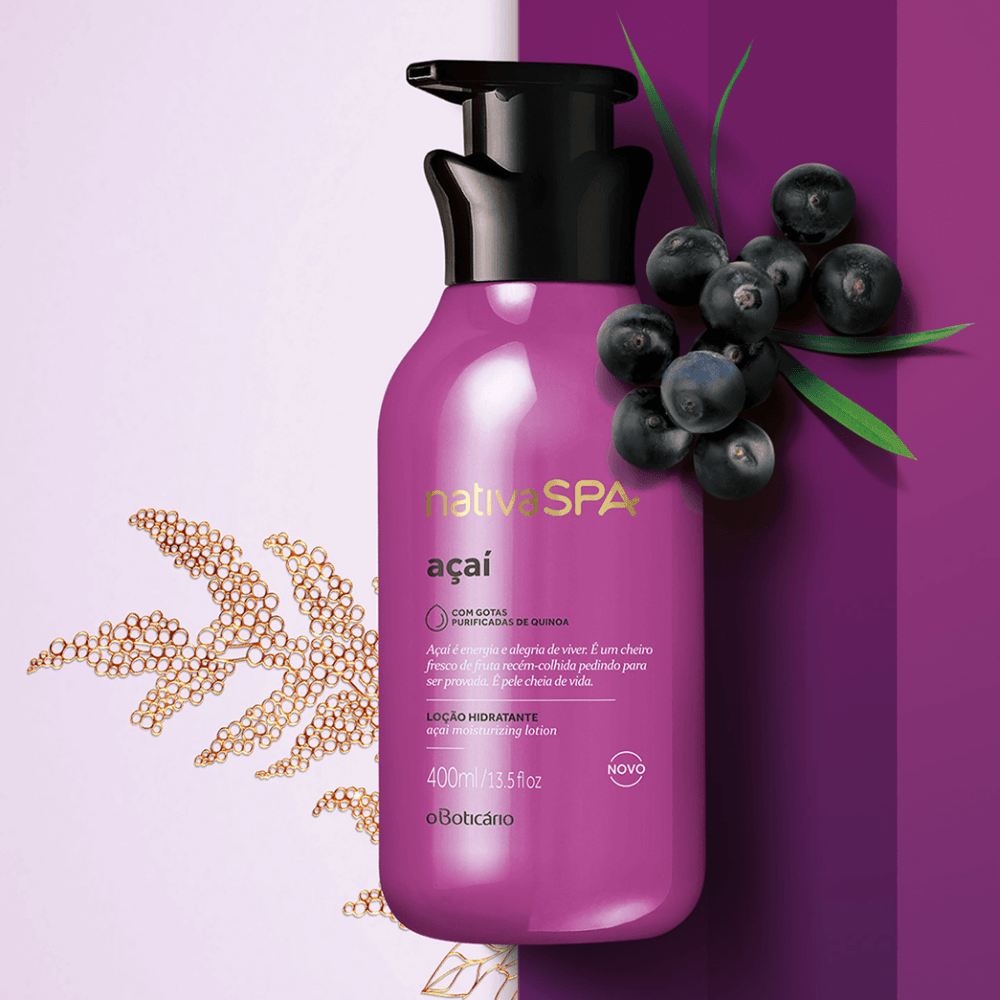 Nativa Spa Loção Corporal Hidratante Açaí - Lozione corpo idratante Açaí 400ml - o Boticário | Paradea