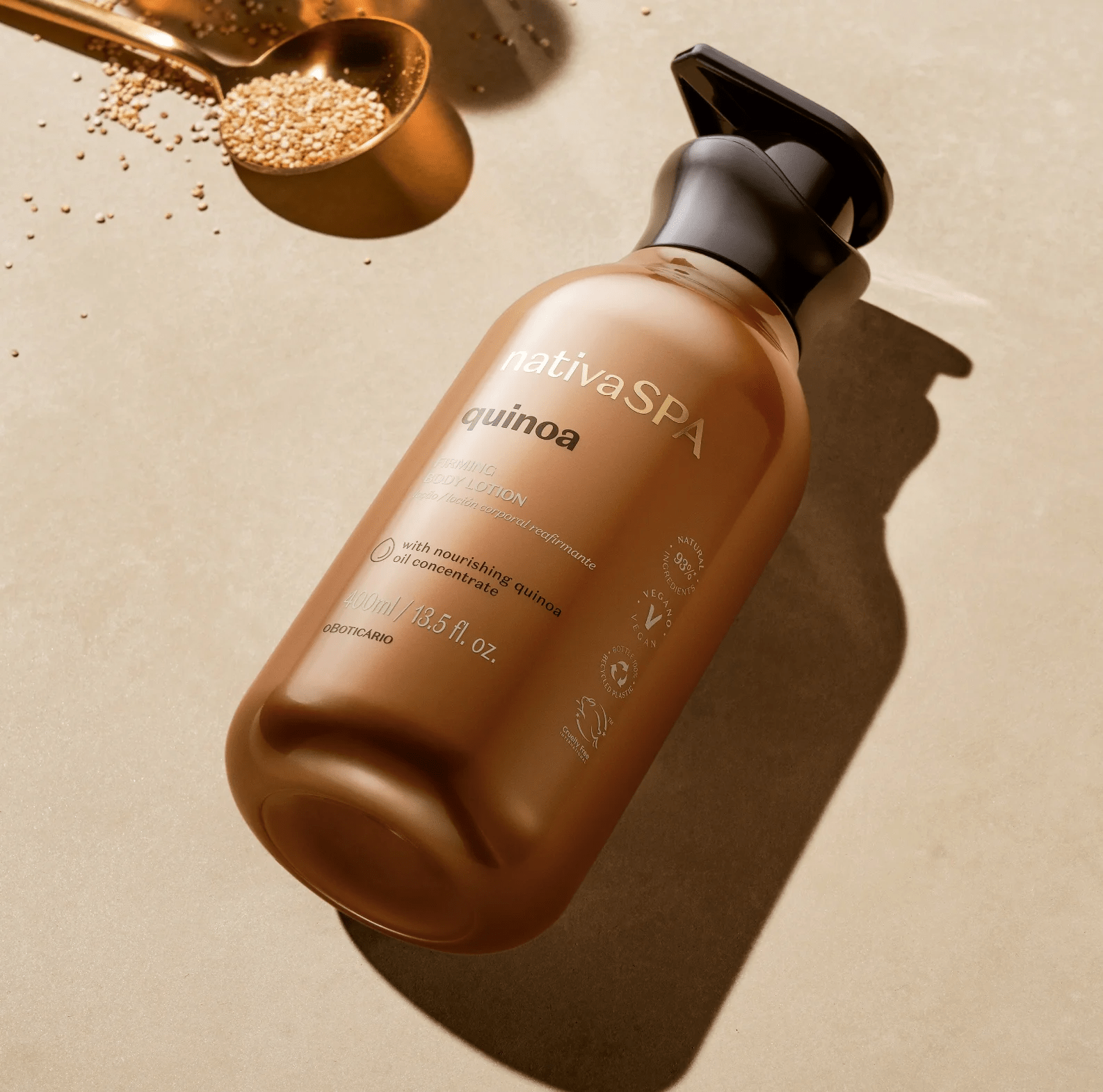 NATIVA SPA Loção Firmadora Corporal Quinoa - Lozione rassodante corpo Quinoa 400ml - o Boticário | Paradea