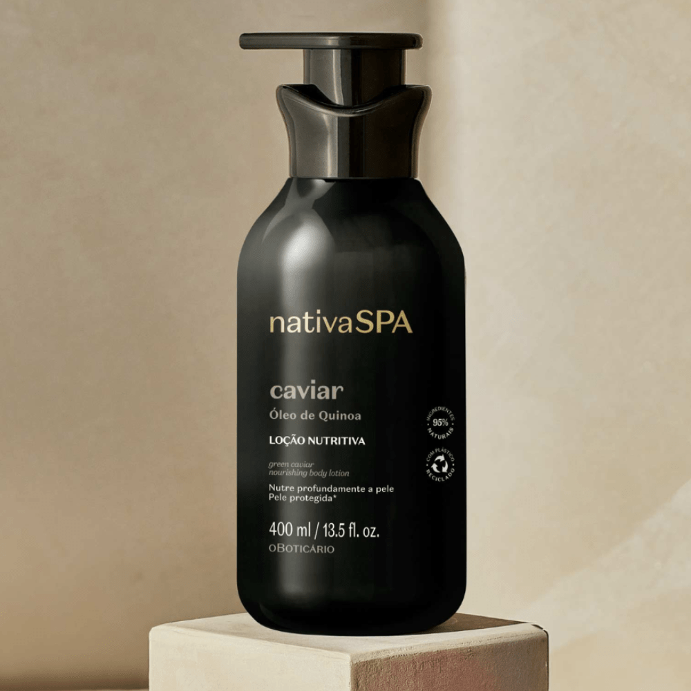Nativa Spa Loção Hidratante Caviar - Lozione idratante corpo Caviar 400ml - o Boticário | Paradea