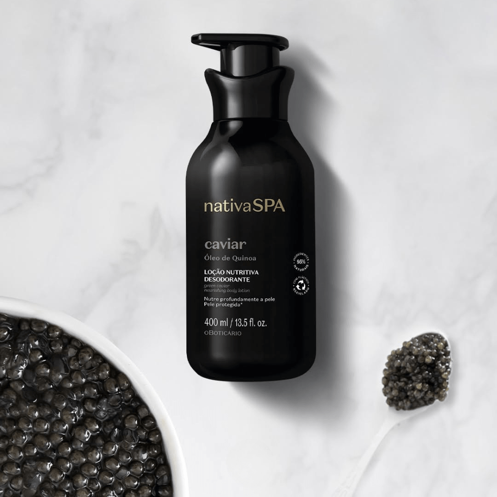 Nativa Spa Loção Hidratante Caviar - Lozione idratante corpo Caviar 400ml - o Boticário | Paradea