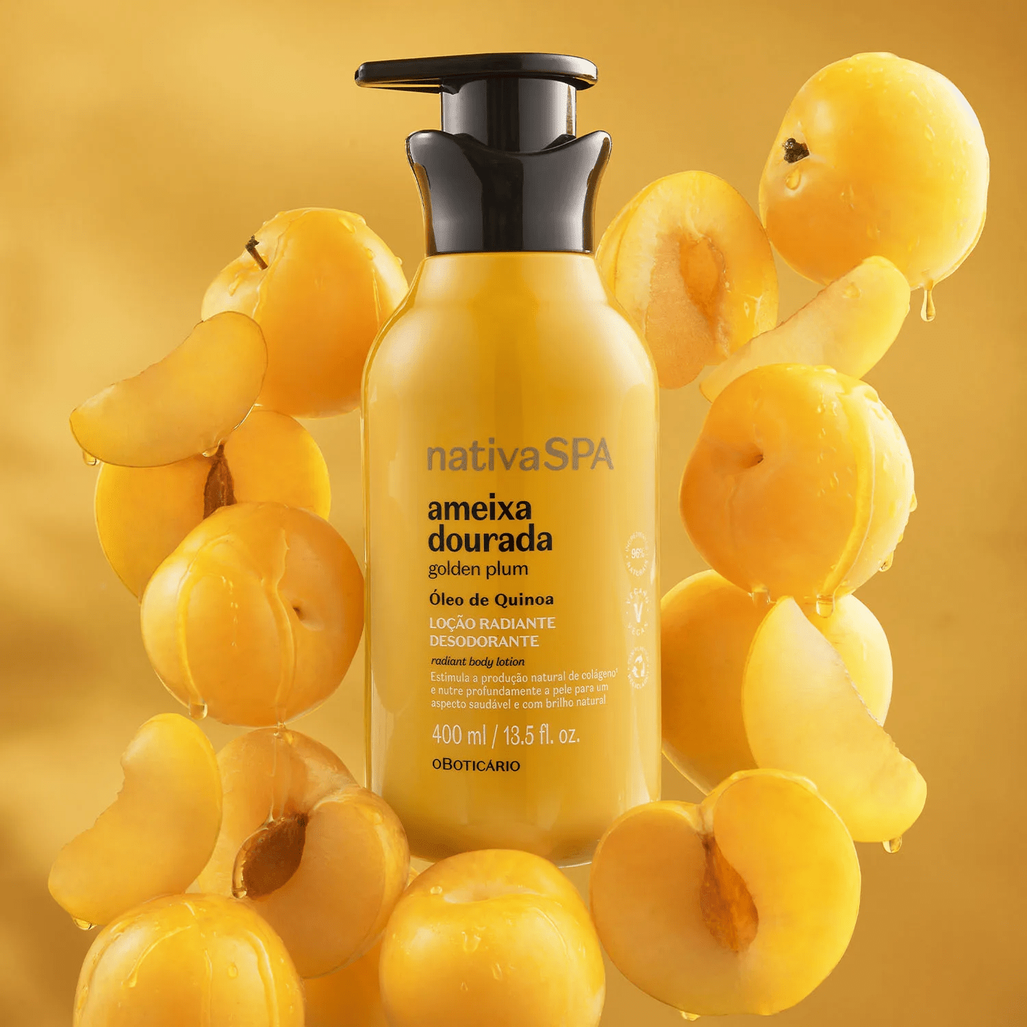 NATIVA SPA Loção Hidratante Corporal Ameixa Dourada - Lozione idratante corpo Prugna dorata 400ml - o Boticário | Paradea