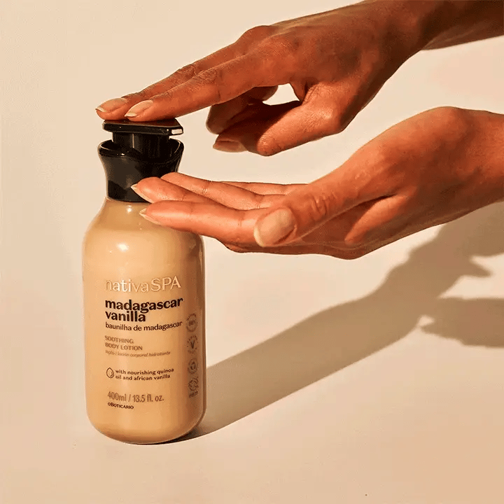 NATIVA SPA Loção Hidratante Corporal Baunilha de Madagáscar - Lozione idratante corpo Vaniglia del Madagascar 400ml - o Boticário | Paradea
