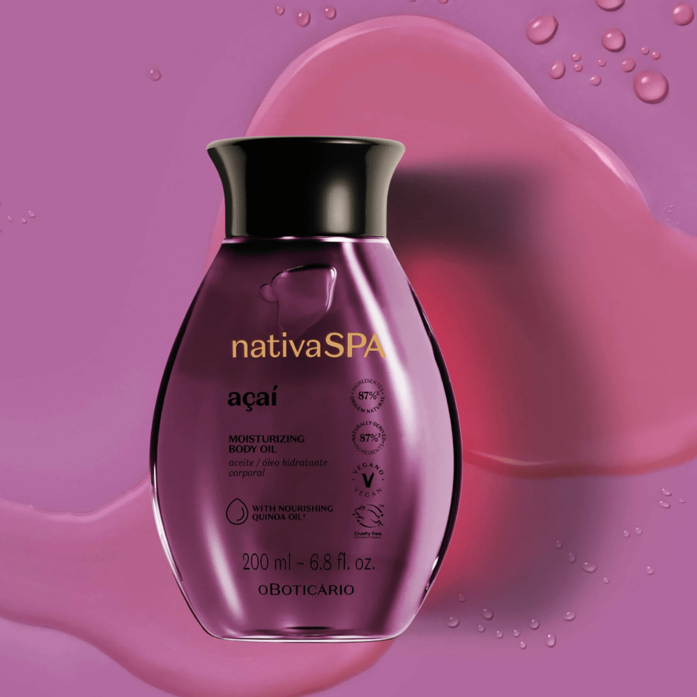 Nativa Spa Óleo Hidratante Açaí - Olio idratante corpo Açaí 200ml - o Boticário | Paradea