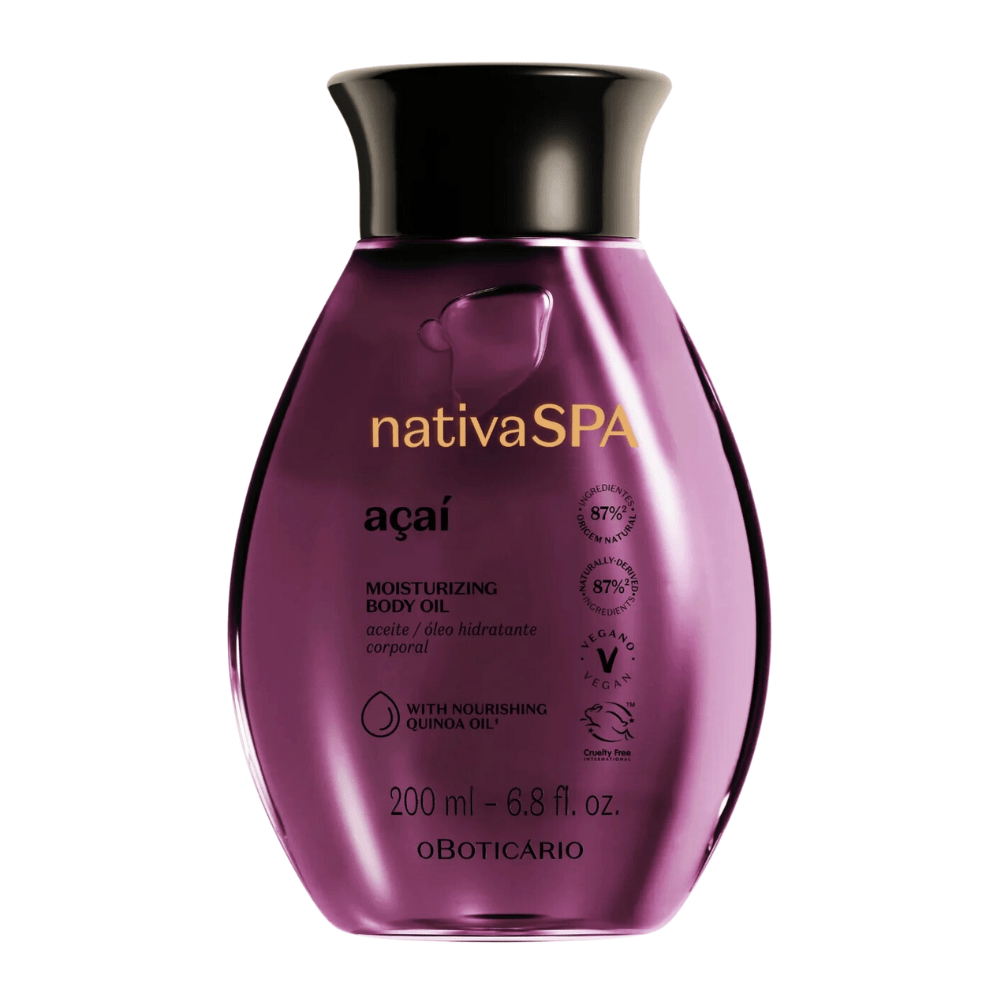 Nativa Spa Óleo Hidratante Açaí - Olio idratante corpo Açaí 200ml - o Boticário | Paradea