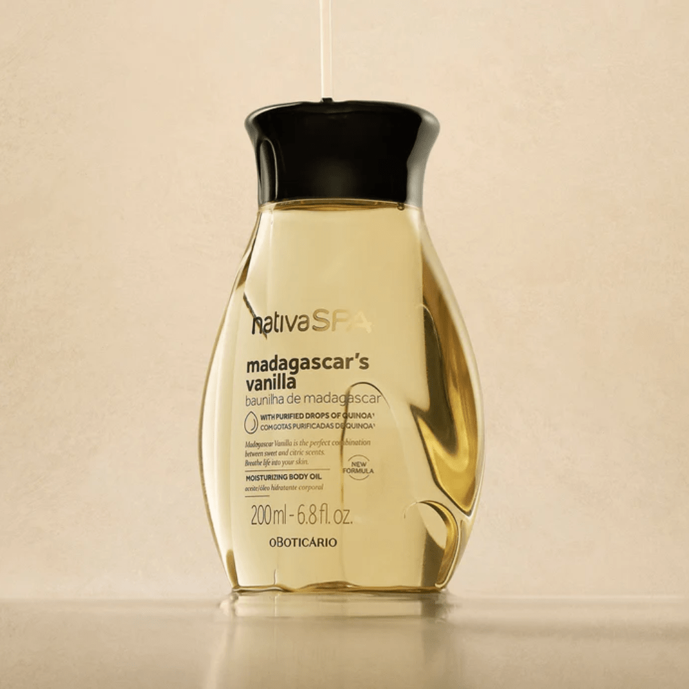 Nativa Spa Óleo Hidratante Baunilha de Madagascar - Olio corpo idratante Vaniglia del Madagascar 200ml - o Boticário | Paradea