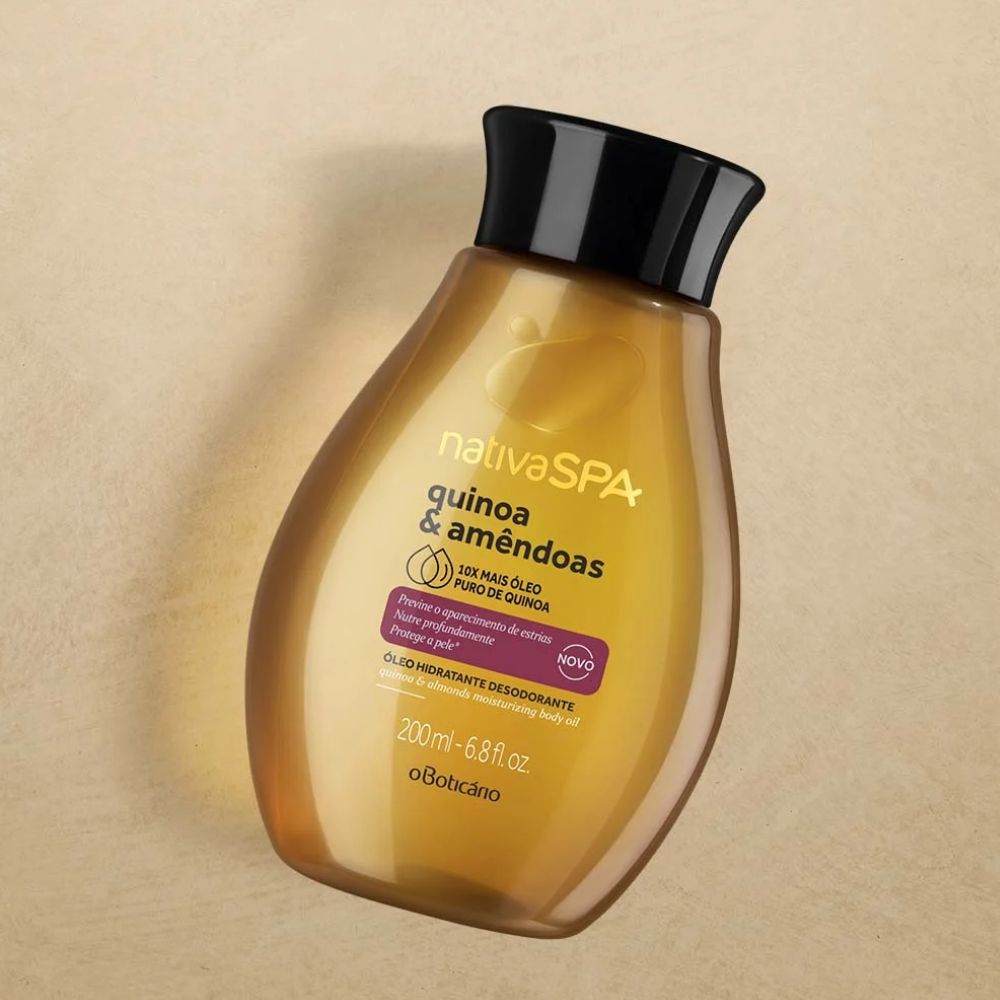 Nativa Spa Óleo Hidratante Corporal Quinoa & Amêndoas - Olio idratante corpo Quinoa & Mandorle 200ml - o Boticário | Paradea
