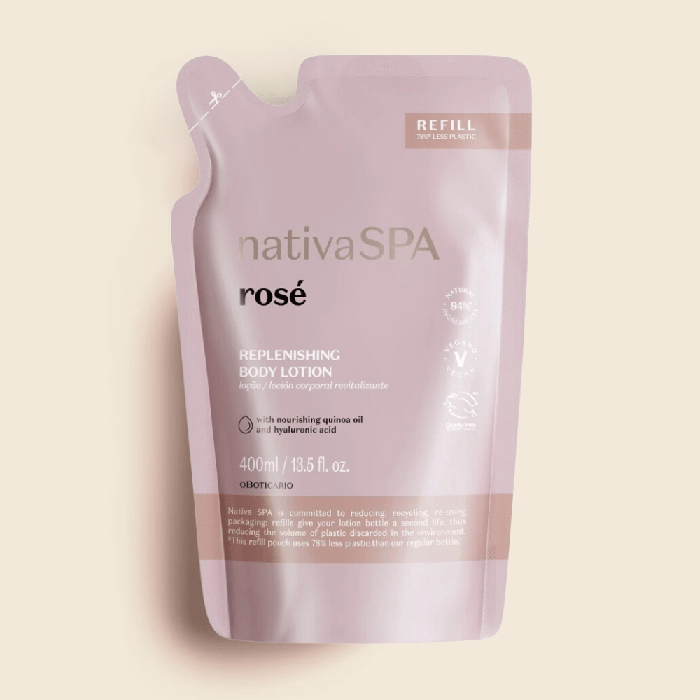 Nativa Spa Refil Loção Revitalizante Coporal Rosé - Ricarica lozione corpo Rosé 400ml - o Boticário | Paradea