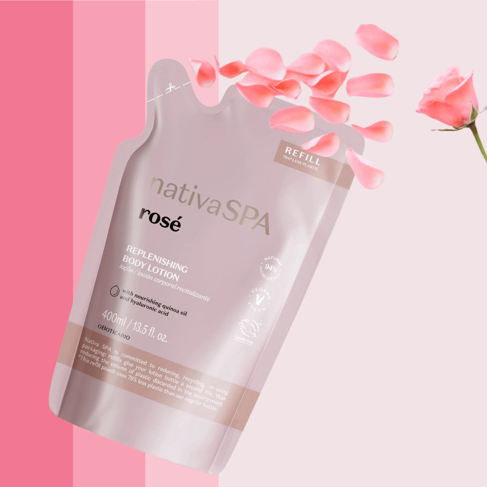 Nativa Spa Refil Loção Revitalizante Coporal Rosé - Ricarica lozione corpo Rosé 400ml - o Boticário | Paradea