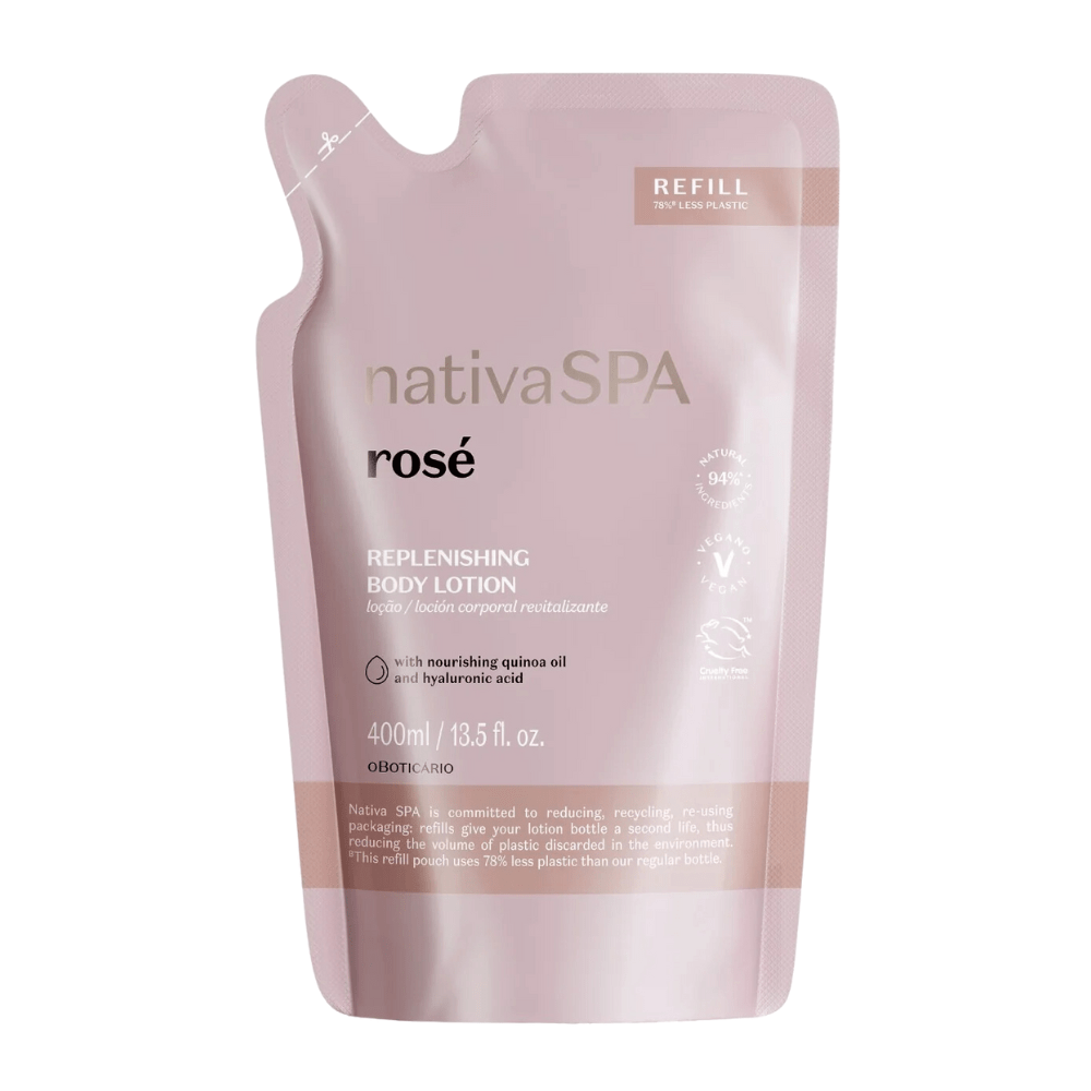 Nativa Spa Refil Loção Revitalizante Coporal Rosé - Ricarica lozione corpo Rosé 400ml - o Boticário | Paradea