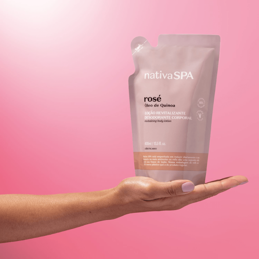 Nativa Spa Refil Loção Revitalizante Coporal Rosé - Ricarica lozione corpo Rosé 400ml - o Boticário | Paradea
