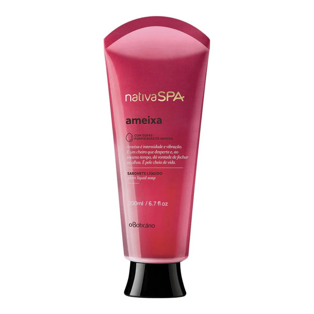 NATIVA SPA Sabonete Liquido corporal Ameixa - Bagnoschiuma Prugna 200ml - o Boticário | Paradea