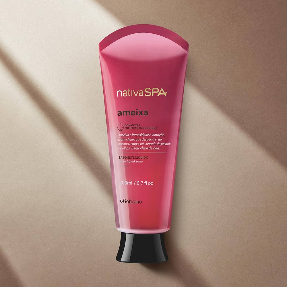 NATIVA SPA Sabonete Liquido corporal Ameixa - Bagnoschiuma Prugna 200ml - o Boticário | Paradea