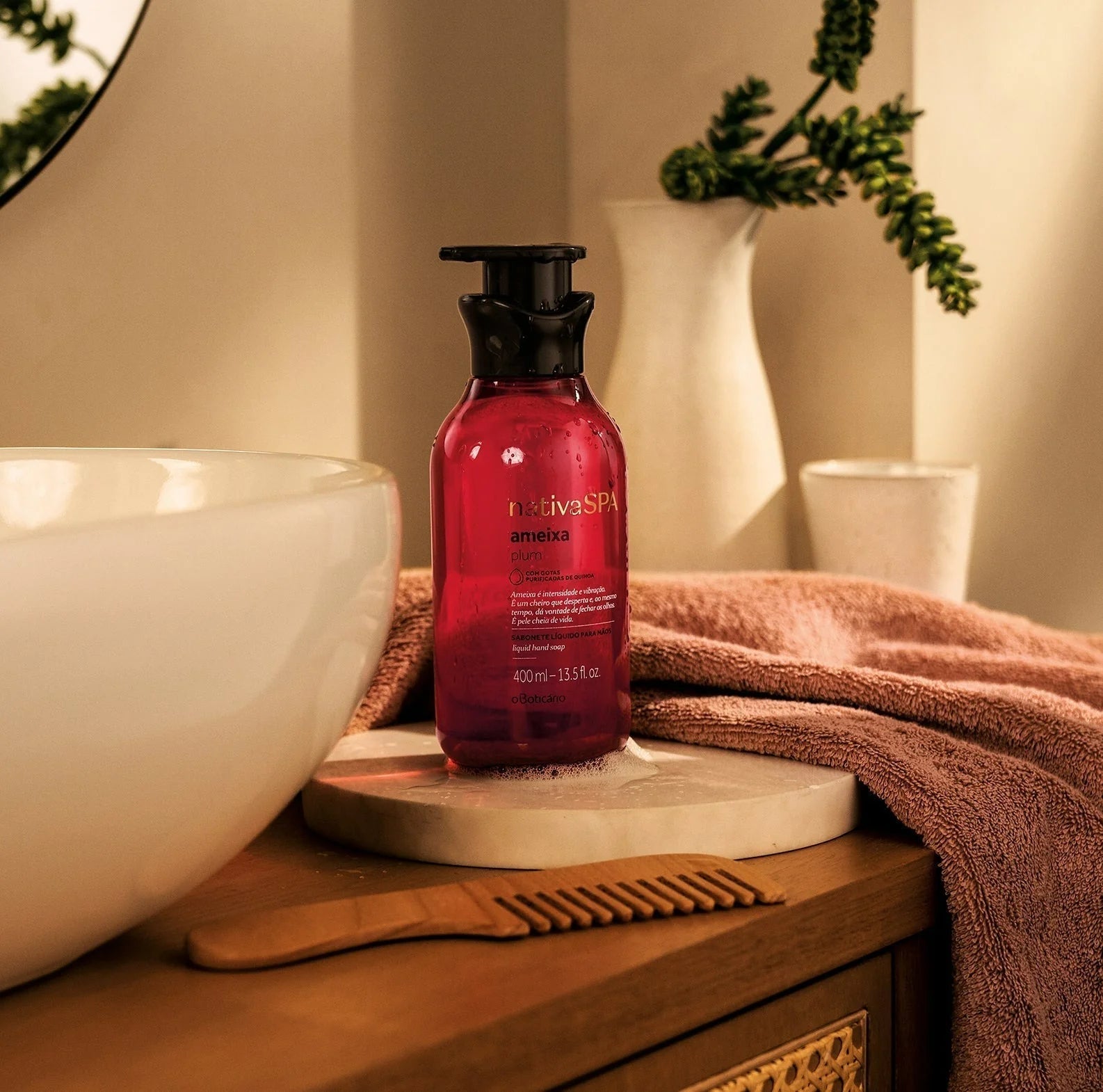 NATIVA SPA Sabonete Liquido para mãos Ameixa - Sapone mani Prugna 400ml - o Boticário | Paradea