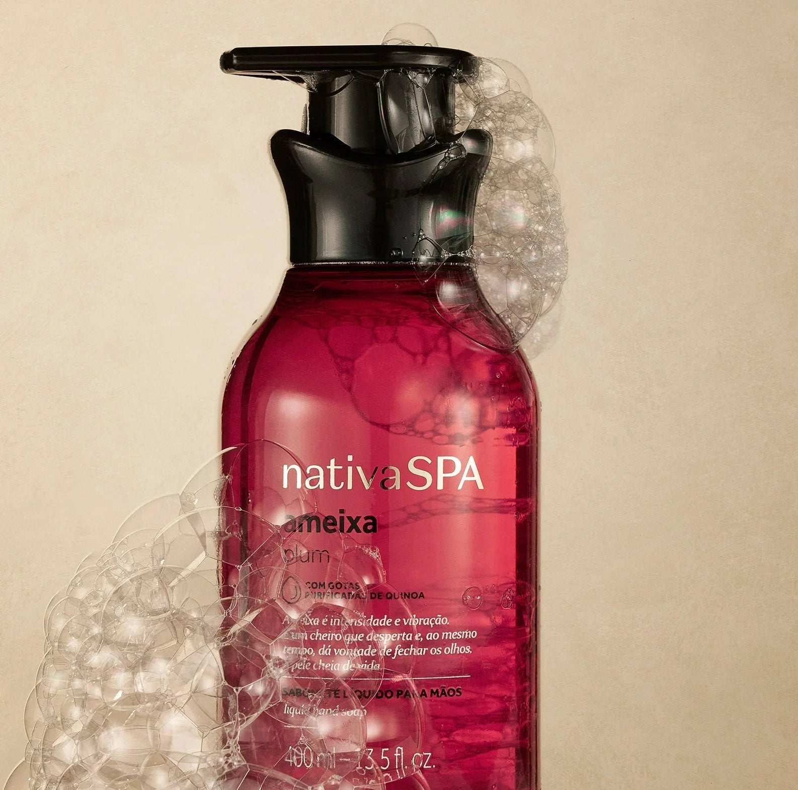 NATIVA SPA Sabonete Liquido para mãos Ameixa - Sapone mani Prugna 400ml - o Boticário | Paradea
