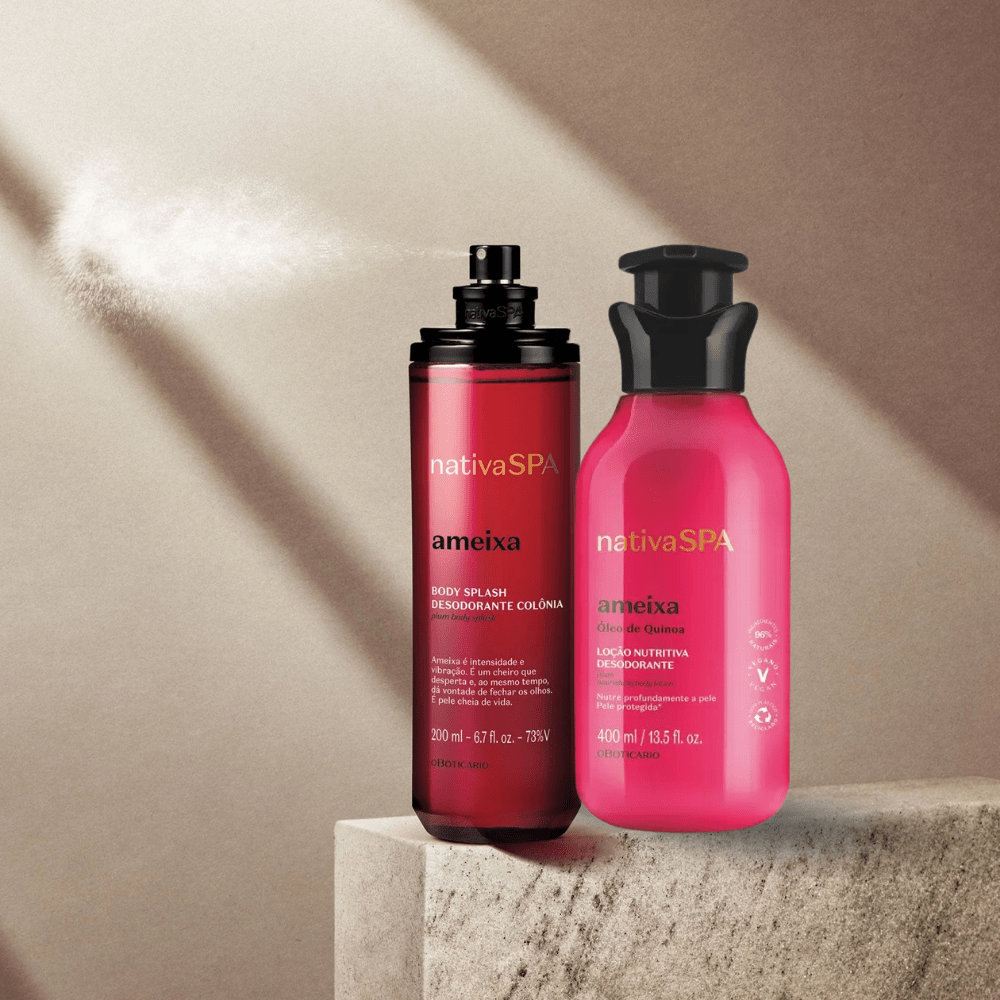 Nativa Spa Set regalo Ameixa - Lozione idratante corpo & Body Splash Prugna - o Boticário | Paradea
