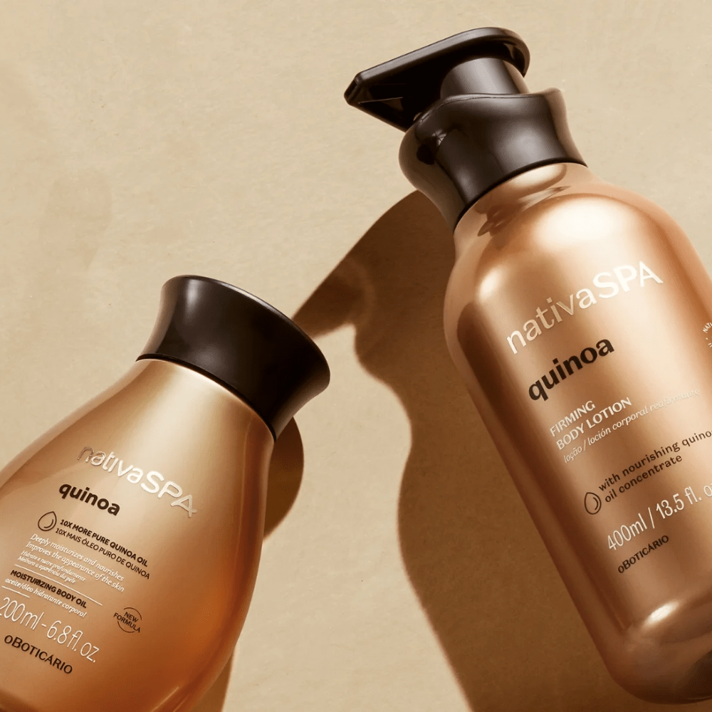 Nativa Spa Set regalo Quinoa - Lozione rassodante corpo & Olio idratante corpo - o Boticário | Paradea