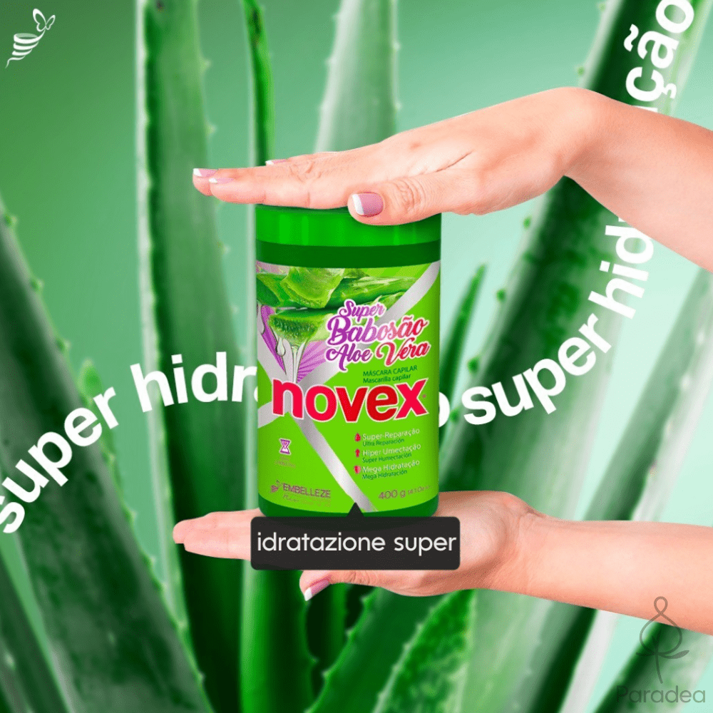 Novex Super Babosão Aloe Vera – Maschera Capelli Idratante 400gr - Embelleze | Paradea