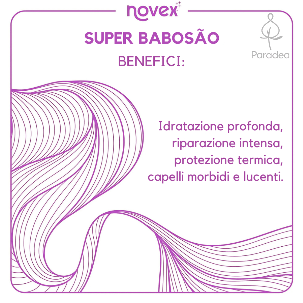 Novex Super Babosão Aloe Vera – Maschera Capelli Idratante 400gr - Embelleze | Paradea