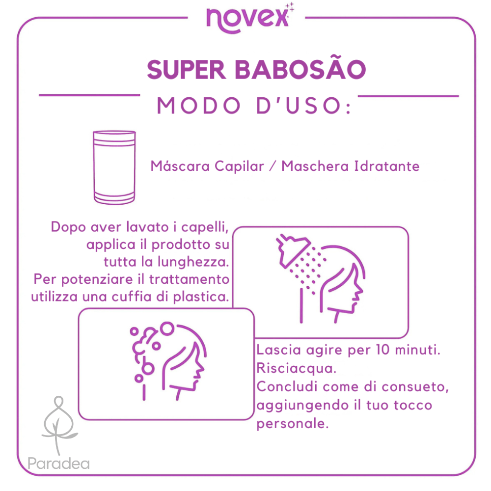 Novex Super Babosão Aloe Vera – Maschera Capelli Idratante 400gr - Embelleze | Paradea