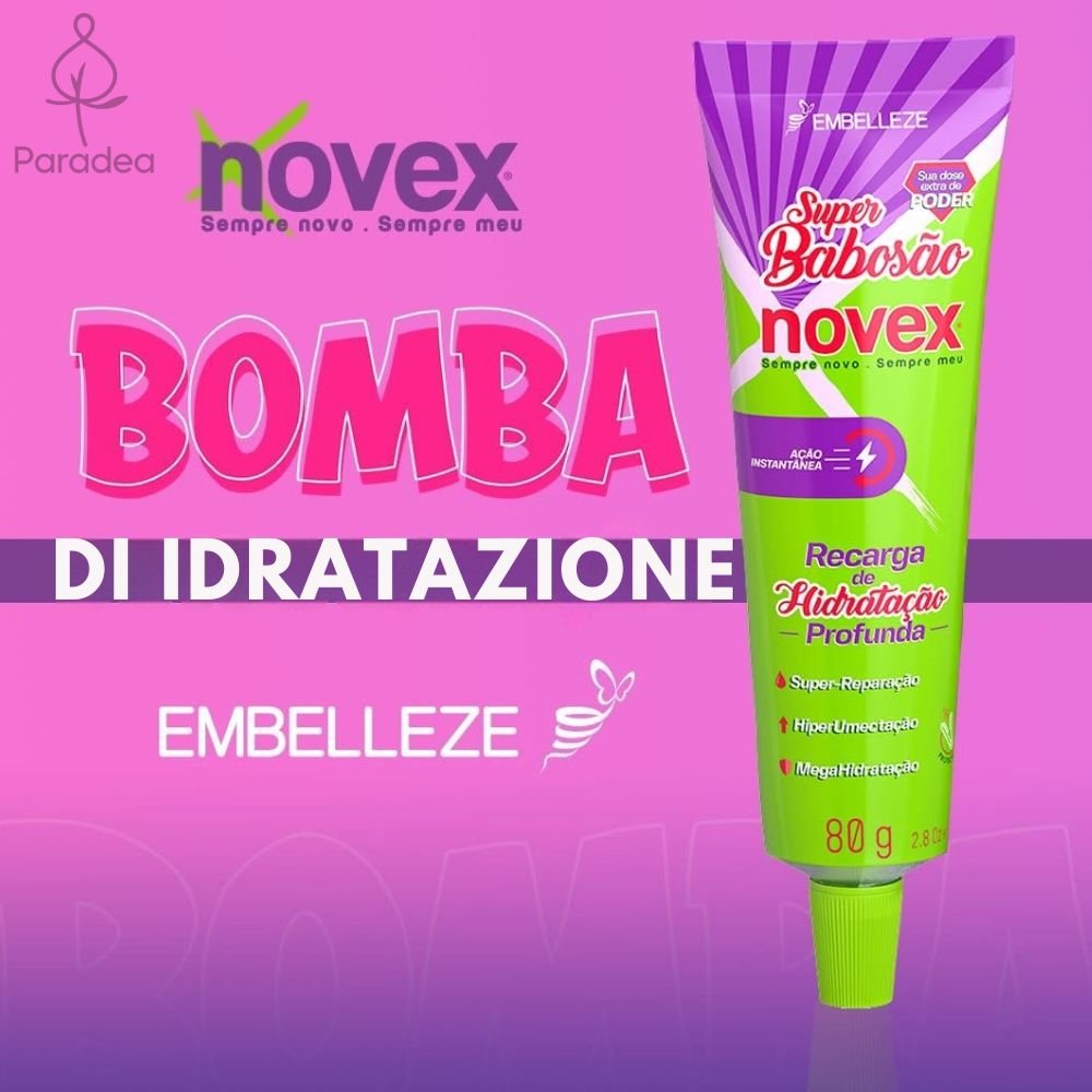 Novex Super Babosão Aloe Vera - Ricarica idratante capelli 80gr - Embelleze | Paradea