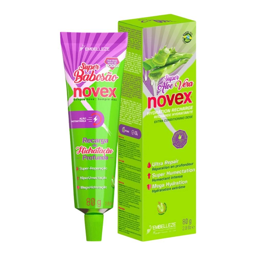 Novex Super Babosão Aloe Vera - Ricarica idratante capelli 80gr - Embelleze | Paradea