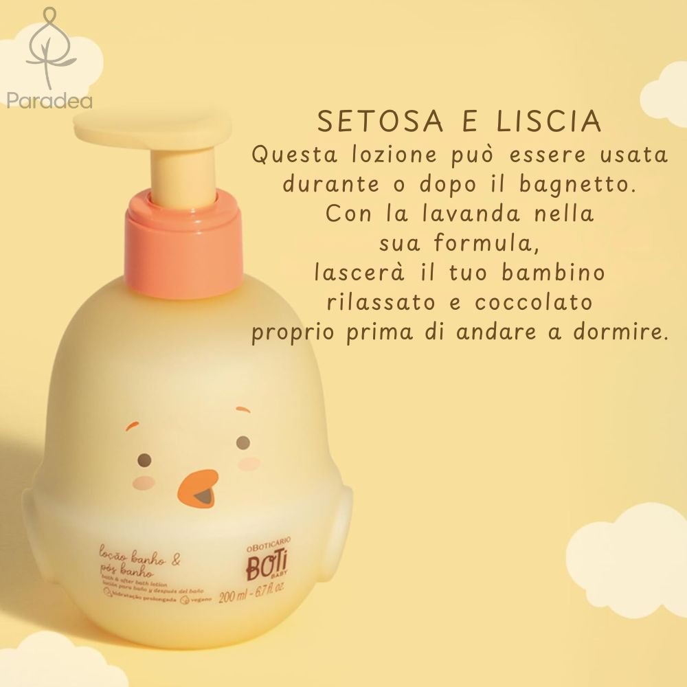 O Boticário Boti Baby Loção Banho e Pós Banho - Lozione idratante 200ml - o Boticário | Paradea