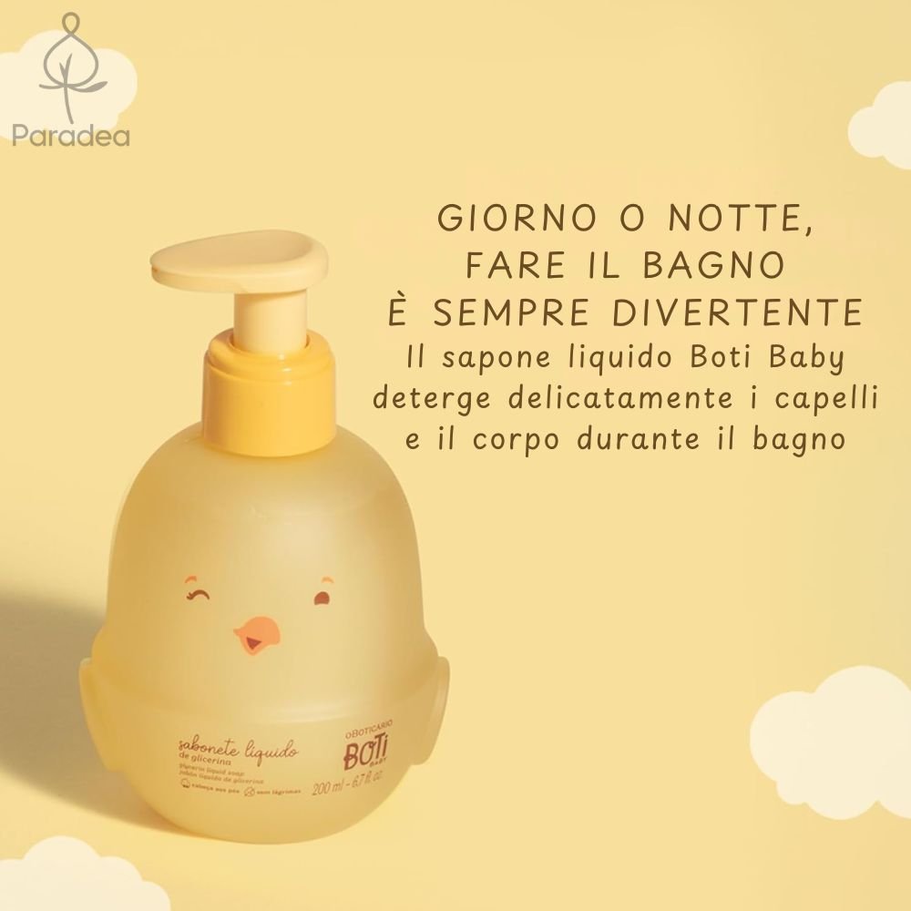 O Boticário Boti Baby Sabonete Cabelo e Corpo - Detergente delicato corpo e capelli 200ml - o Boticário | Paradea