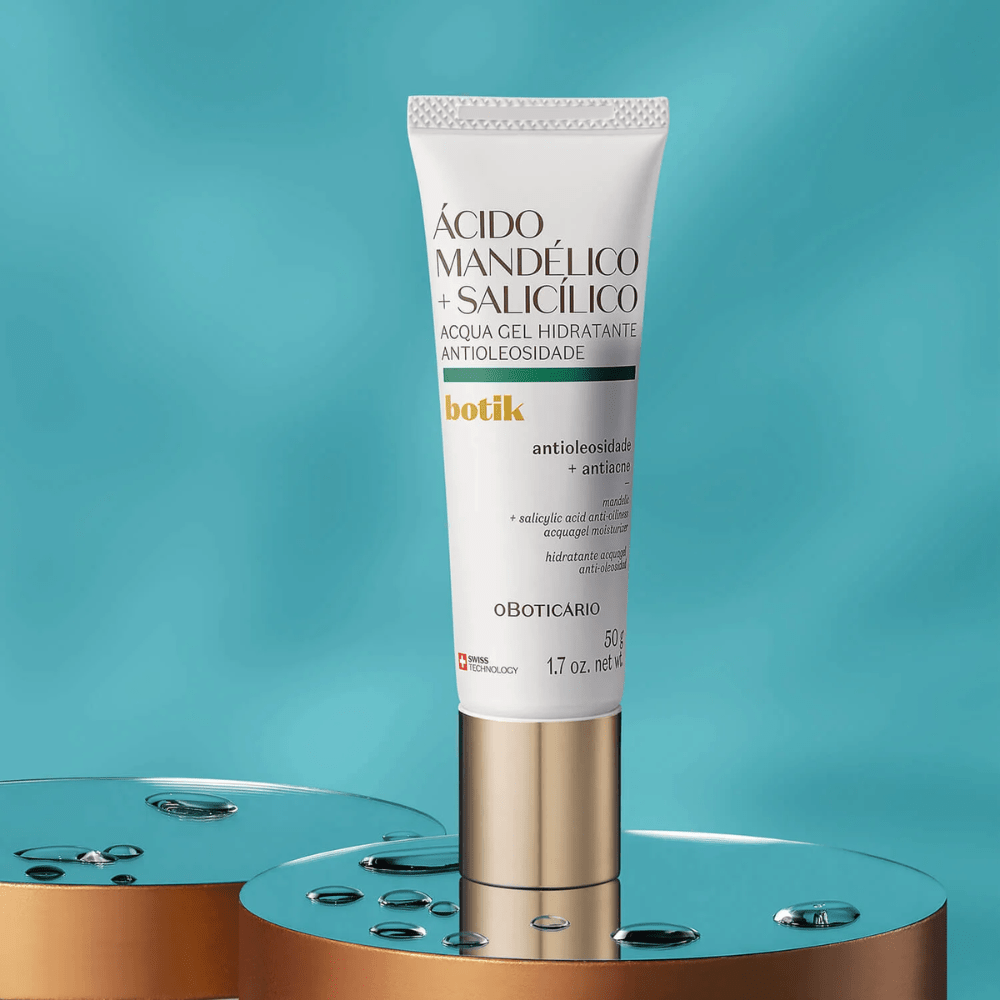 O Boticário Botik Acqua Gel Hidratante Antioleosidade - Crema gel Acido Mandelico + Salicilico 50gr - o Boticário | Paradea