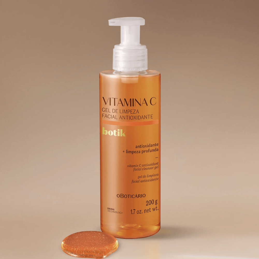 O Boticário Botik Gel de Limpeza Facial Antioxidante Vitamina C - Gel detergente viso 200gr - o Boticário | Paradea