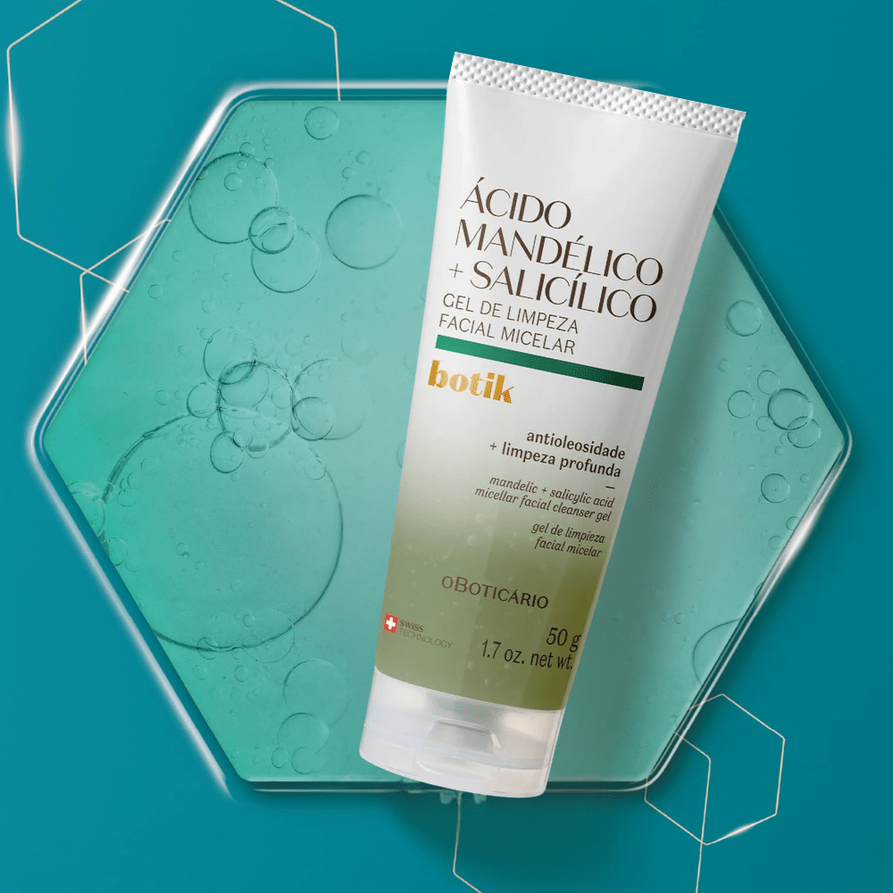 O Boticário Botik Gel de Limpeza Facial Micelar – Detergente Viso Acido Mandelico + Salicilico 50gr - o Boticário | Paradea
