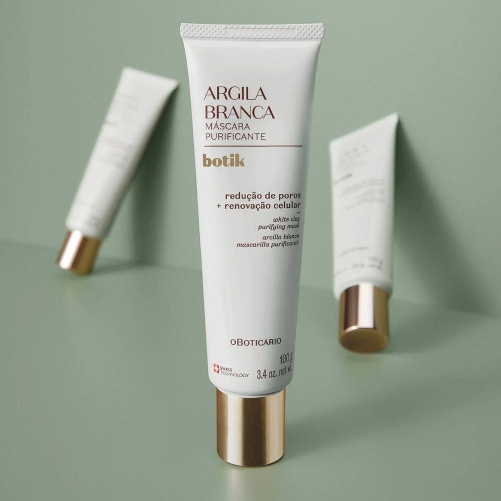 O Boticário Botik Máscara Facial de Argila Branca Purificante - Maschera viso 100gr - o Boticário | Paradea