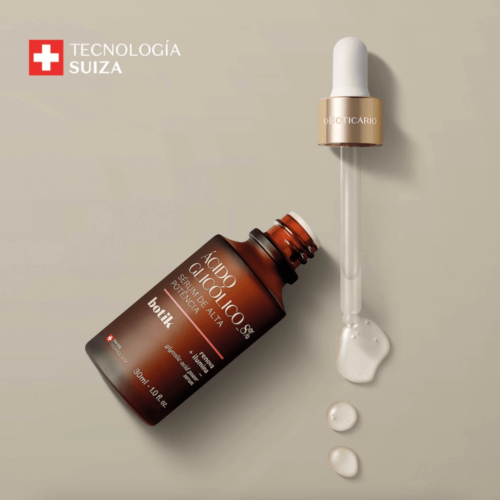 O Boticário Botik Sérum Ácido Glicólico 8% – Siero esfoliante notte Acido Glicolico 30ml - o Boticário | Paradea
