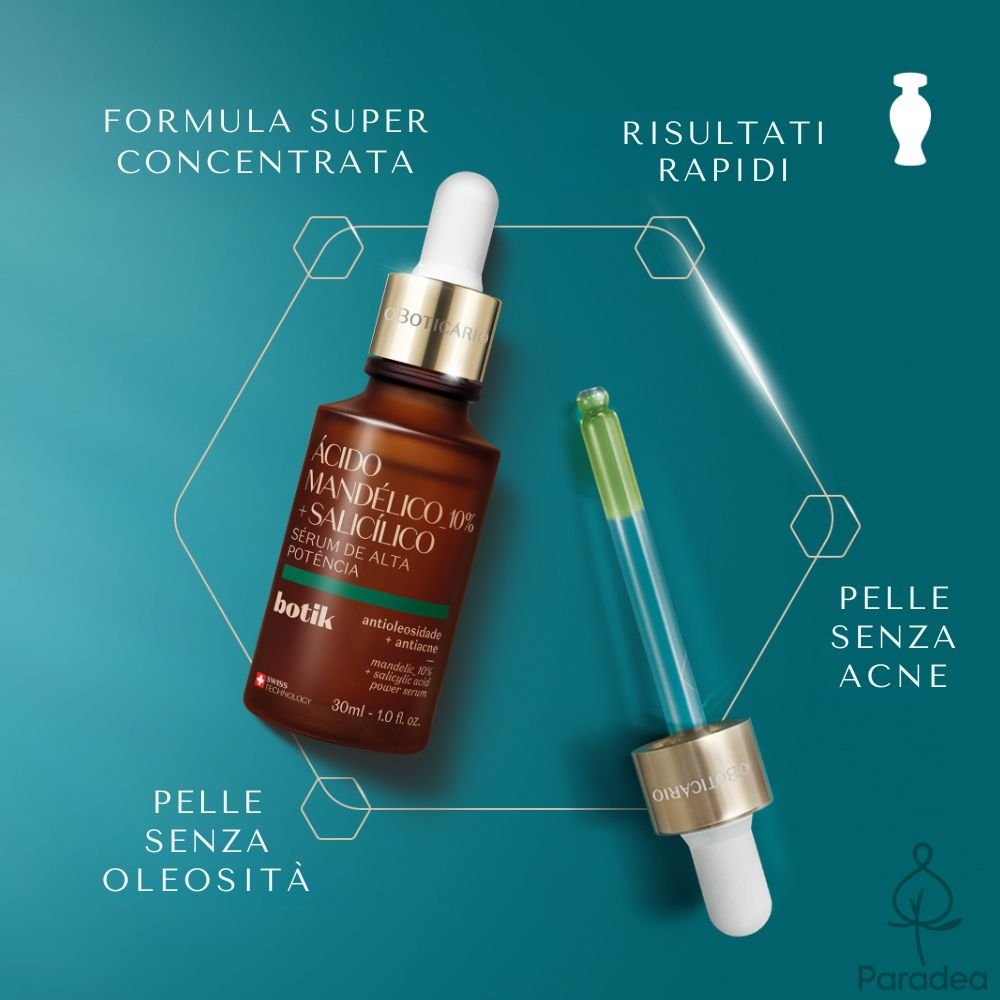O Boticário Botik Sérum de Alta Potência Ácido Mandélico 10% + Salicílico - Siero viso 30ml - o Boticário | Paradea