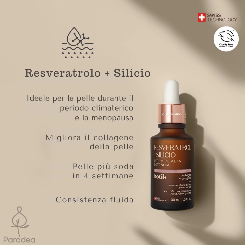 O Boticário Botik Sérum de Alta Potência Resveratrol + Silício - Siero viso 30ml - o Boticário | Paradea