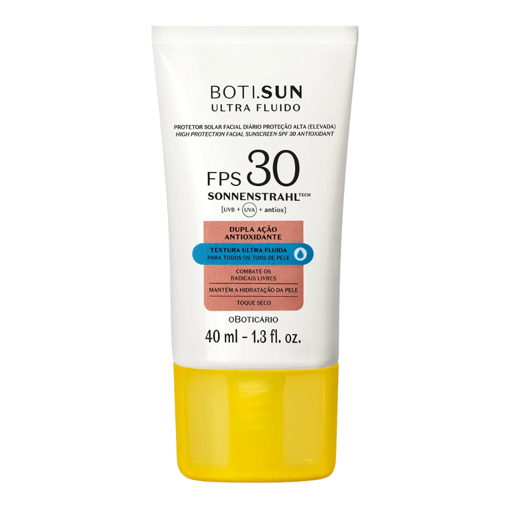 O Boticário Boti.Sun Protetor Solar Facial Antioxidante Ultra Fluido - Crema solare viso SPF30 40ml - o Boticário | Paradea