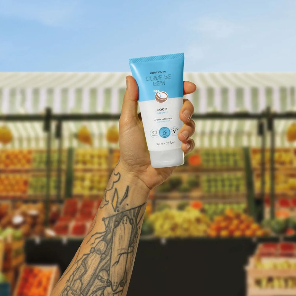 O Boticário Cuide - Se Bem Creme Esfoliante Corporal Feira Coco - Esfoliante corpo Cocco Edizione Limitata 150ml - o Boticário | Paradea