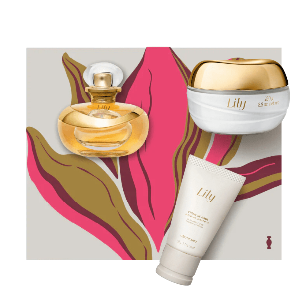 O Boticário Lily Cofanetto regalo - Eau de Parfum + Crema corpo idratante + Crema mani - o Boticário | Paradea