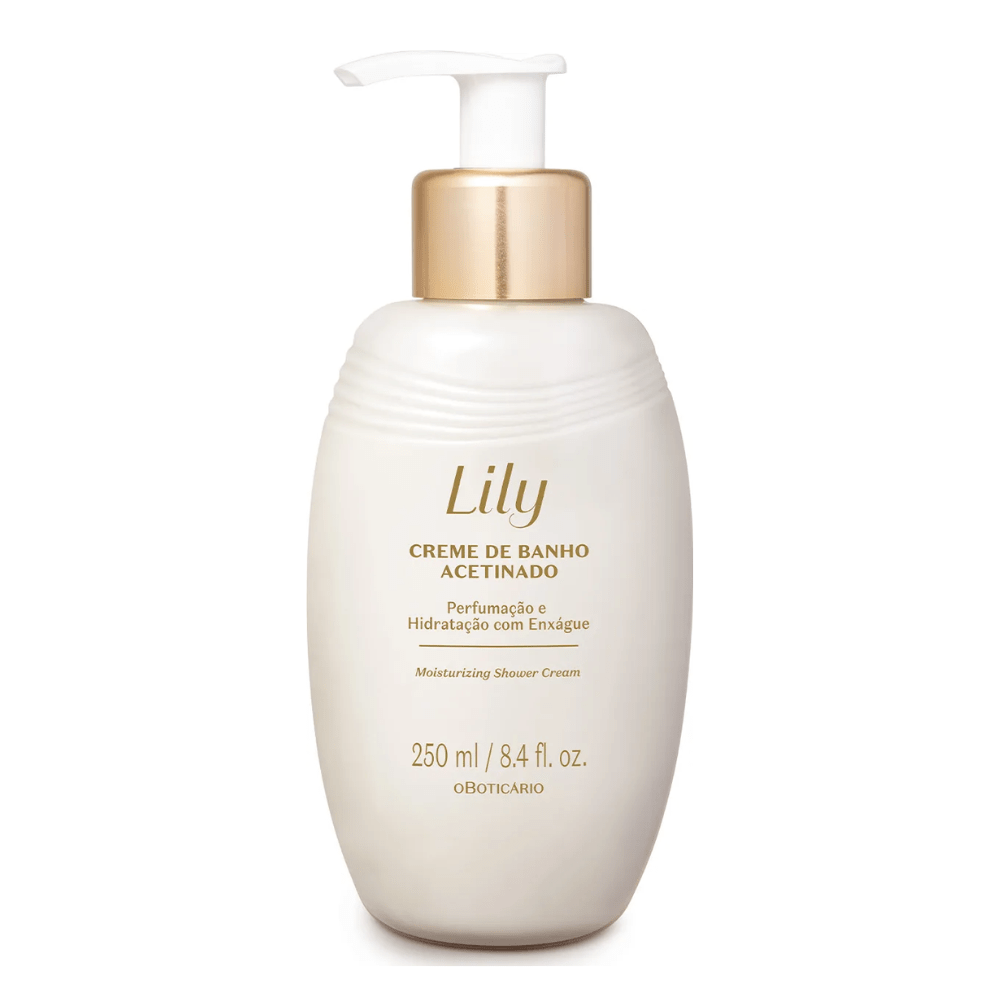 O BOTICÁRIO LILY Creme de Banho Acetinado - Crema da bagno 250ml - o Boticário | Paradea