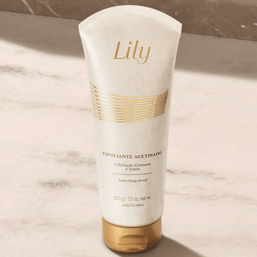 O Boticário Lily Esfoliante Acetinado – Esfoliante corpo 200gr - o Boticário | Paradea