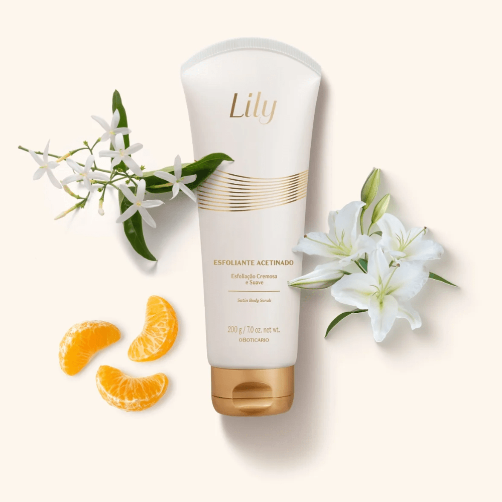 O Boticário Lily Esfoliante Acetinado – Esfoliante corpo 200gr - o Boticário | Paradea