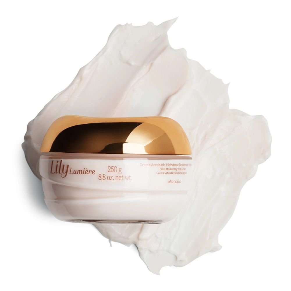 O Boticário Lily Lumière Acetinado – Crema corpo idratante 250gr - o Boticário | Paradea