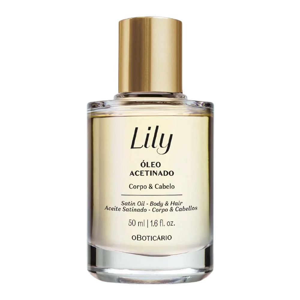 O Boticário Lily Óleo Acetinado Corpo e Cabelo - Olio multifunzionale Edizione limitata 50ml - o Boticário | Paradea