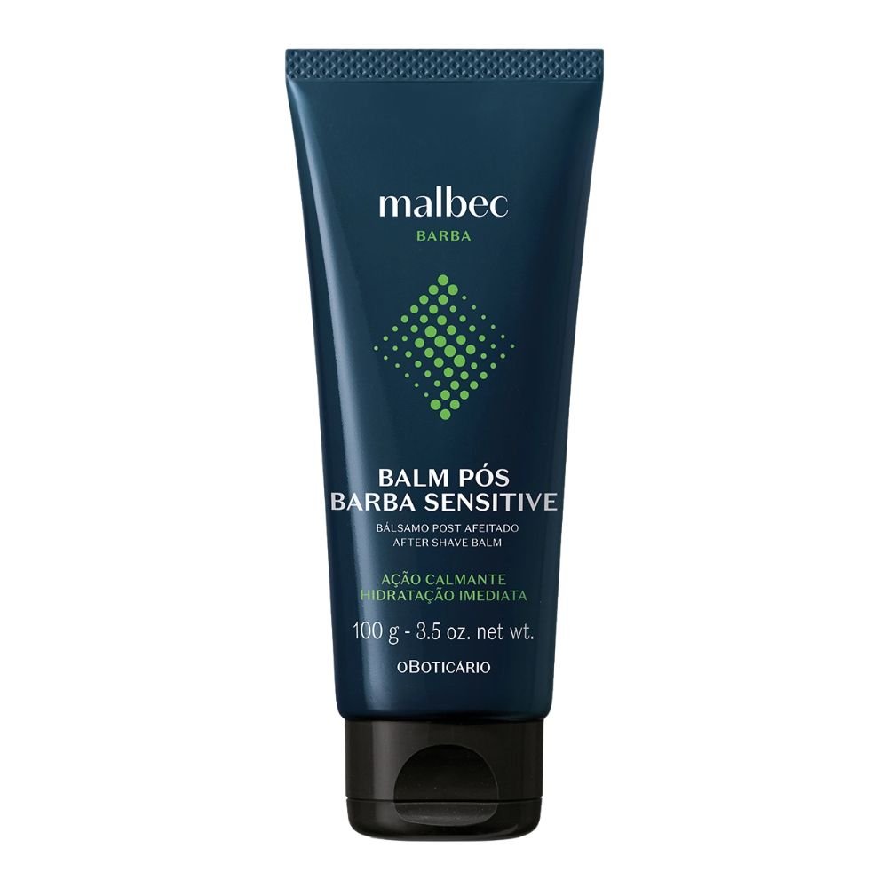 O Boticário Malbec Balm Pós - Barba Sensitive - Balsamo dopobarba pelli sensibili 100gr - o Boticário | Paradea