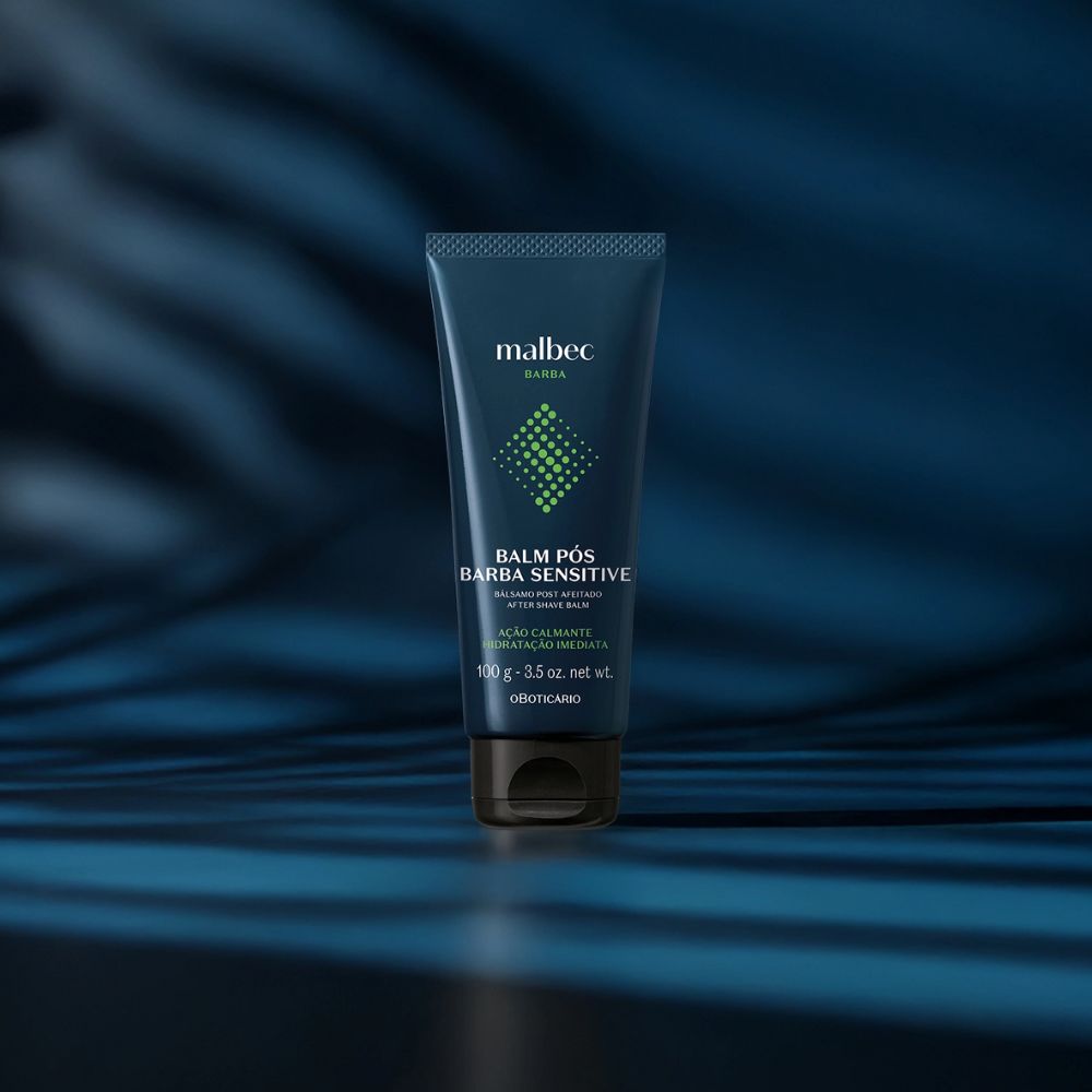 O Boticário Malbec Balm Pós - Barba Sensitive - Balsamo dopobarba pelli sensibili 100gr - o Boticário | Paradea