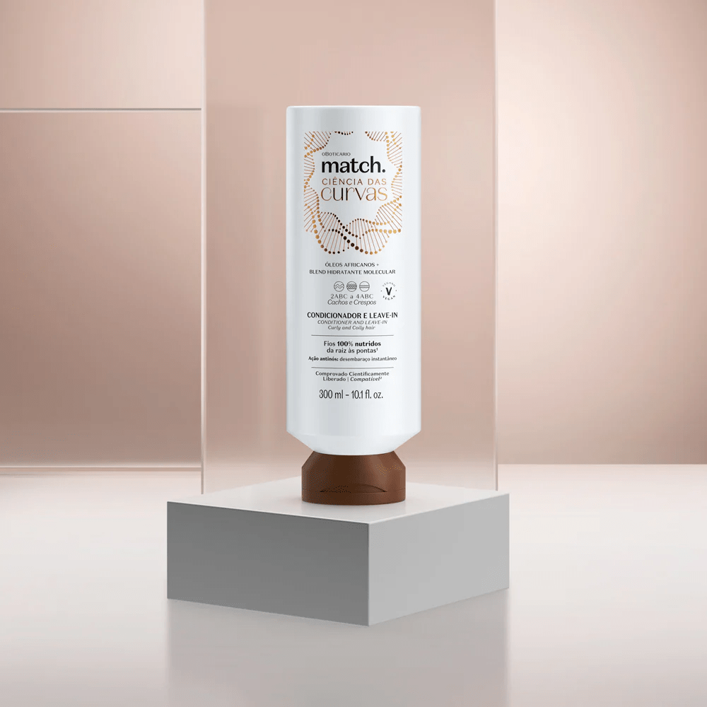 O Boticário Match. Condicionador e Leave - In Ciência das Curvas – Balsamo capelli ricci 300ml - o Boticário | Paradea