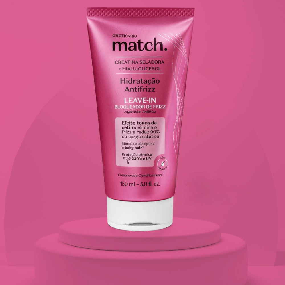 O Boticário Match. Leave - In Bloqueador de Frizz – Crema Anticrespo 150ml - o Boticário | Paradea