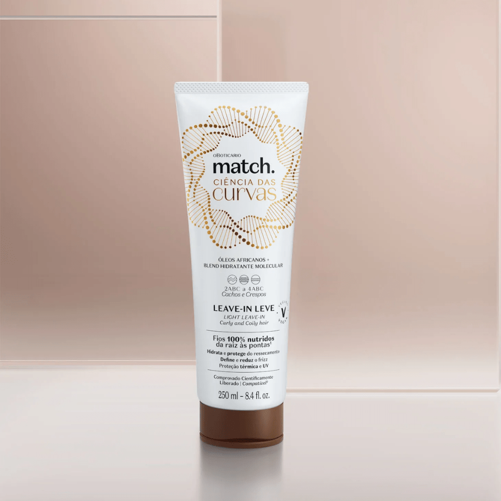 O Boticário Match. Leave - In Ciência das Curvas – Crema ricci senza risciacquo 250ml - o Boticário | Paradea
